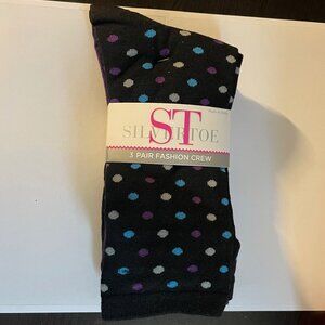 Silvertoe fashion crew socks